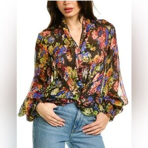 Caroline Constas Bette blouse NWT size XS.